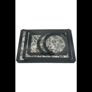 Temp-tations Classic 5-Pack Silicone Baking Mats Grey